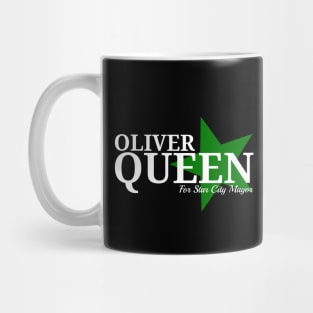 Oliver Queen For Star City Mayor - Green Star Design Mug